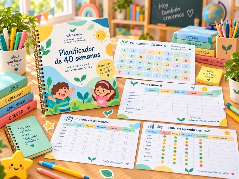 Planificador visual del ciclo de 40 semanas